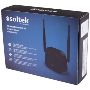 مودم روتر ADSL2 Plus بی‌سیم N300 Soltek مدل ST-WM305N