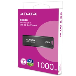 هارد اکسترنال SSD برند ADATA مدل SC610 با ظرفیت 1 ترابایت