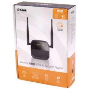 مودم روتر ADSL2 Plus بی سیم N300 D-Link مدل DSL-124 New پک نارنجی