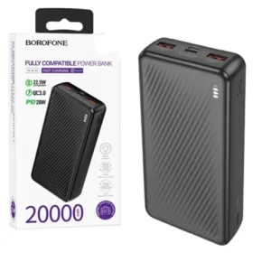 پاوربانک برندبروفون مدل BJ56A 22.5W+PD 20W ظرفیت 20000 میلی‌ آمپر