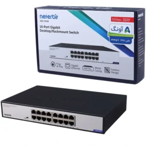هاب سوییچ 16 پورت برند neterbit مدل NGS-1016D