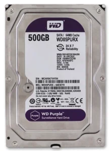 هارد دیسک اینترنال وسترن دیجیتال مدل WD05PURX بنفش با ظرفیت 500 گیگابایت